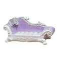 thumbnail image 3 of Sofá Largo Miniatura Perfecl 1/12 Resina y Respaldo Morado 14 x 8 x 5 cm, 3 of 8