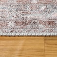 thumbnail image 5 of Transitional Distressed Oriental Medallion Indoor Power-Loomed Area Rug, 3' 6" x 5' 6", Dark Walnut by Blue Nile Mills, 5 of 8