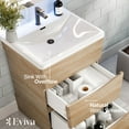 thumbnail image 4 of Eviva Victoria 25" White Oak Modern Bathroom Vanity with White Integrated Acrylic Sink, 4 of 7