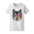 thumbnail image 1 of Wolf With Pink Sunglasses T-Shirt Men -Image by Shutterstock, Male 3X-Large, 1 of 2