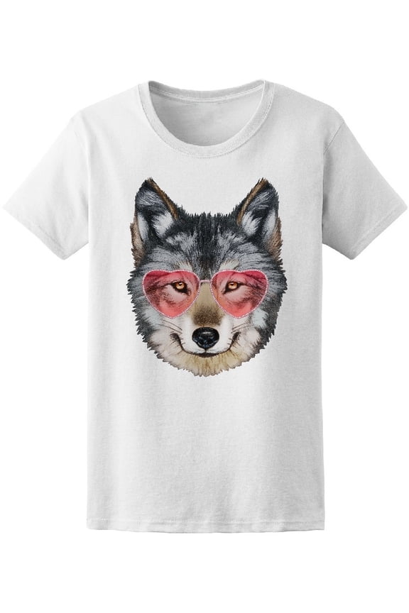 Wolf With Pink Sunglasses T-Shirt Men -Image by Shutterstock, Male 4X-Large