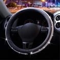 thumbnail image 4 of Fundas para volante de coche para niñas, funda para volante de coche con diamantes para mujeres, accesorios ostentosos para coche, 4 of 6