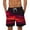 Red-2, variant on Virmaxy Men's Fashion Print Swim Trunks Shorts Hawaiian Board Shorts with Elastic Waist Drawstring Quick Dry Summer Shorts for Resort Lounging Blue-1 S