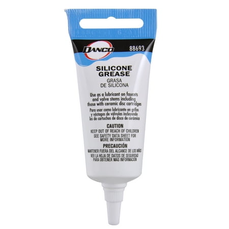 DANCO Waterproof Silicone Grease, Clear, 0.5 oz, 1-Pack