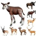 thumbnail image 1 of Simulation Wild Animal Deer Model Antelope Table Decor Kids Toy Collection Gift, 1 of 8