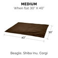 thumbnail image 3 of FurHaven Pet Products Waterproof Velvet Throw Blanket - Brownstone, Medium, 3 of 12