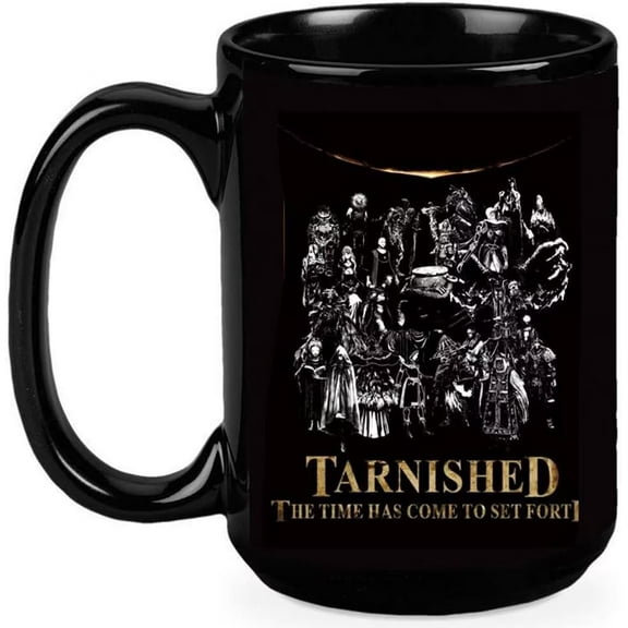 Elden Game Ring Mug -11oz Game Cup, Ceramic Elden Game Merch Funny Birthday Mug Gifts for Men Game Lover