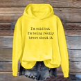 thumbnail image 2 of XIAOCHA Mens Letter Print Hoodie Loose Fit Fall Daily Long Sleeve Hooded Sweatshirts, 2 of 4