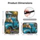 thumbnail image 5 of Balery Vintage Pickup Sunflower Dog Juego de 4 Alfombrillas para Auto, Revestimientos de Caucho Resistente, Diseño Antideslizante, 5 of 7
