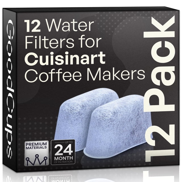 Filtros de agua GoodCups, paquete de 12, para cafeteras Cuisinart