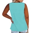 thumbnail image 4 of EKOUSN Womens-Plus-Size-Tank-Tops Summer Sleeveless T Shirts Casual Button Down Tunic Tee, 4 of 5