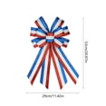thumbnail image 3 of Patriotic Big Bow Ornament 20.9 Inch Hanging Decor For Home Entrance And Party Use, 3 of 6