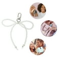 thumbnail image 3 of Unique Bargains 1 Pc Handbag Charms Keychains Faux Crystal Bow Bag Accessories Clear, 3 of 5