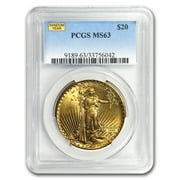 $20 Saint-Gaudens Gold Double Eagle MS-63 PCGS (Random)