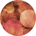 thumbnail image 1 of Ahgly Company Indoor Round Patterned Bright Orange Area Rugs, 8' Round, 1 of 6