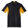 thumbnail image 5 of SPORT-TEK Men's Side Blocked Micropique Sport Wick Polo 6XL Black/Gold, 5 of 6