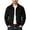 Black, variant on Men's Denim Jacket with Button Front and Patch Pockets for Everyday Casual Wear in Autumn Winter, Dark Gray, M