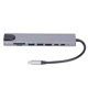 thumbnail image 1 of Hub USB multipuerto 8 en 1 Tipo C a interfaz multimedia HD USB 3.0 USB C RJ45 Tarjeta de memoria Hub USB C, 1 of 5