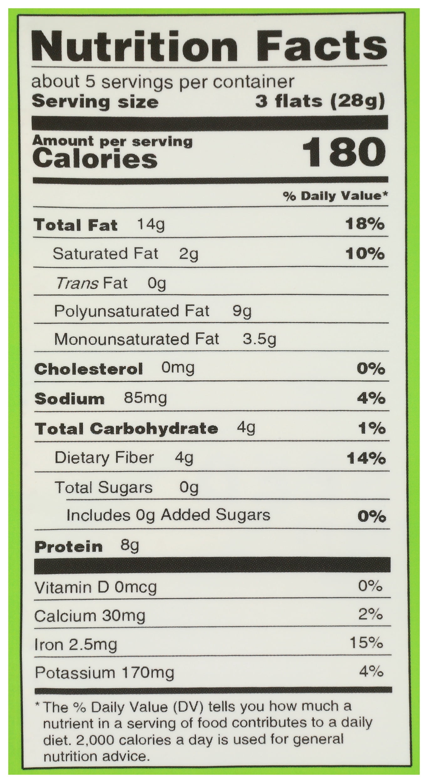 Pack of 6, Ellas Flats Pumpkin Seed with Hemp Hearts, 4.8 oz