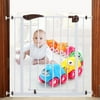 Baby Safety Gate Metal Easy Locking System Door Walk Through Child Toddler Pet