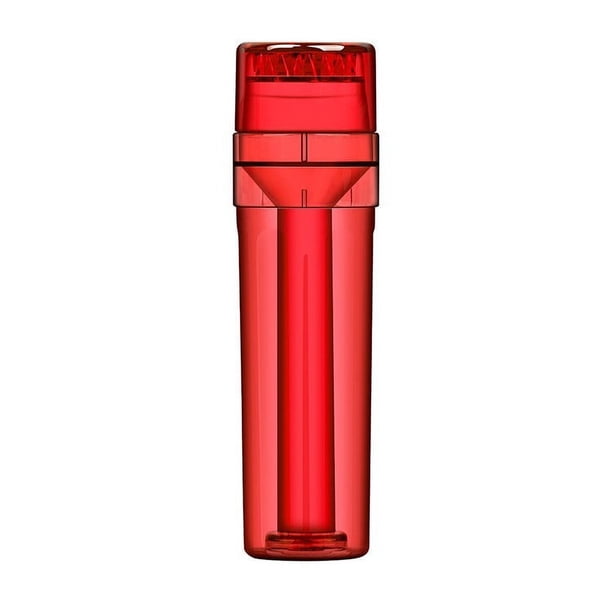 Fiudx Molinillo de Hierbas Portátil, Diseño Compacto y Ligero, Cuerpo Transparente de Fácil Limpieza, Práctico Llenado de Cartuchos, Uso En Movimiento, Versátil para Viajes, Incluye Solo El Molinillo