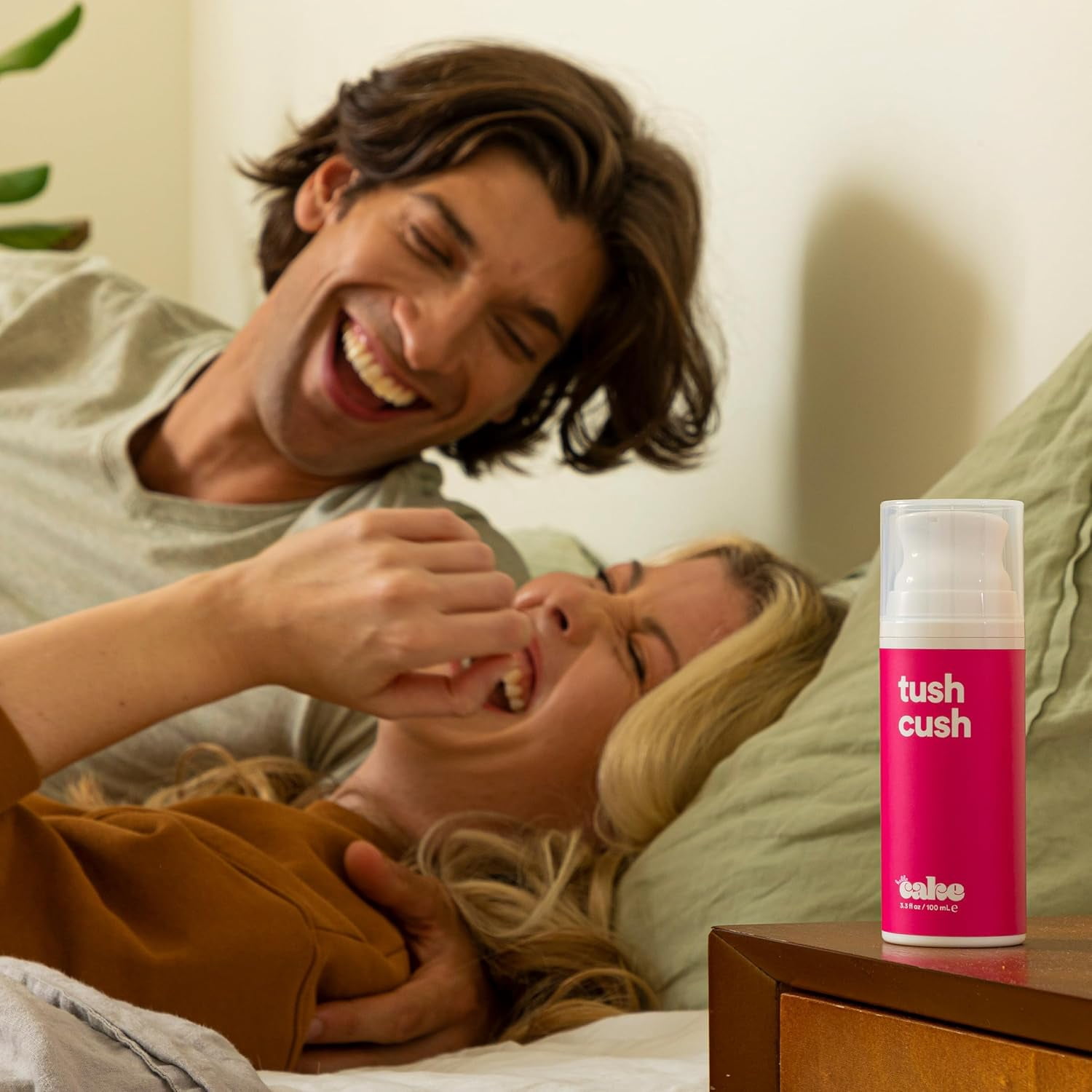 Hello Cake Tush Cush Hybrid Blend Lube, Unflavored Personal Lubricant for Backside Play, 1.7 fl oz