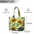 thumbnail image 5 of Boho Sunflower Travel Bag Rustic Floral Duffel, Lightweight, , Adjustable Shoulder Strap, Autumn Inspired, 5 of 5