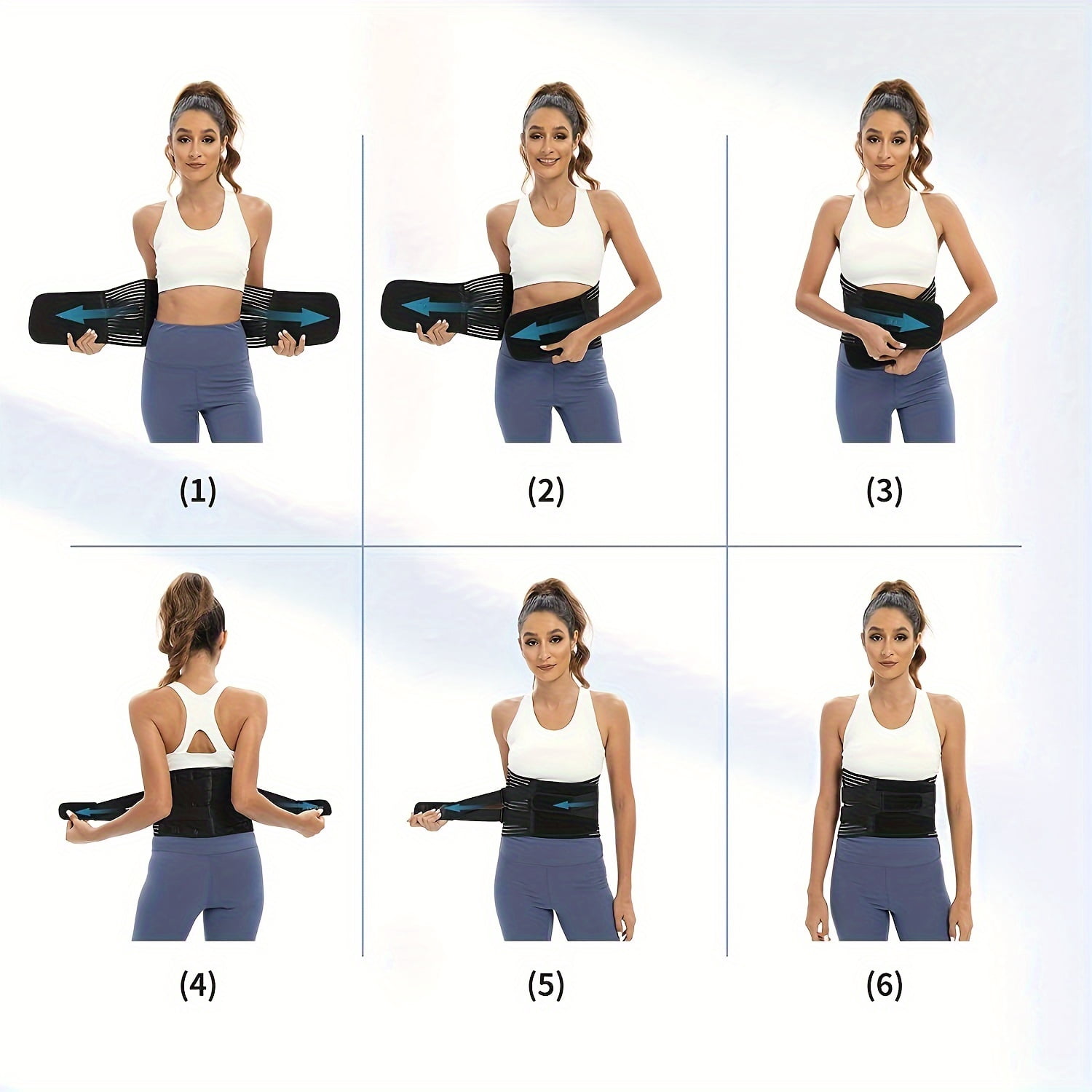 Back Brace Support Belt-Lumbar Support Back Brace for Back Pain, Sciatica, Scoliosis, Herniated Disc Adjustable Support Straps-Lower Back Brace with Removable Lumbar Pad for Men & Women,4XL