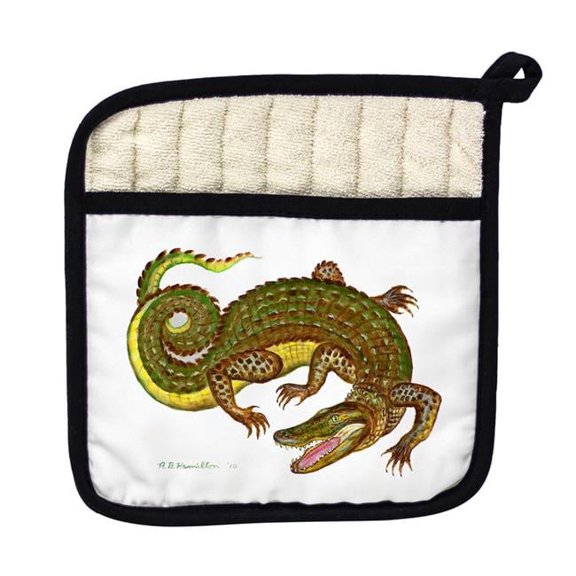 Betsy Drake PT995 Alligator Pot Holder