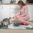 thumbnail image 3 of Green Boho Plant Pattern Kitchen Rugs Sets Of 2,Anti Fatigue Kitchen Mat Rugs Non Slip Washable,Decorative Kitchen Floor Mats for Kitchen,Sink,Laundry,17"x30"+17"x47", 3 of 7