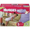 HUGGIES Little Movers Disney Winnie The Pooh Diapers, 74ct Size, 5
