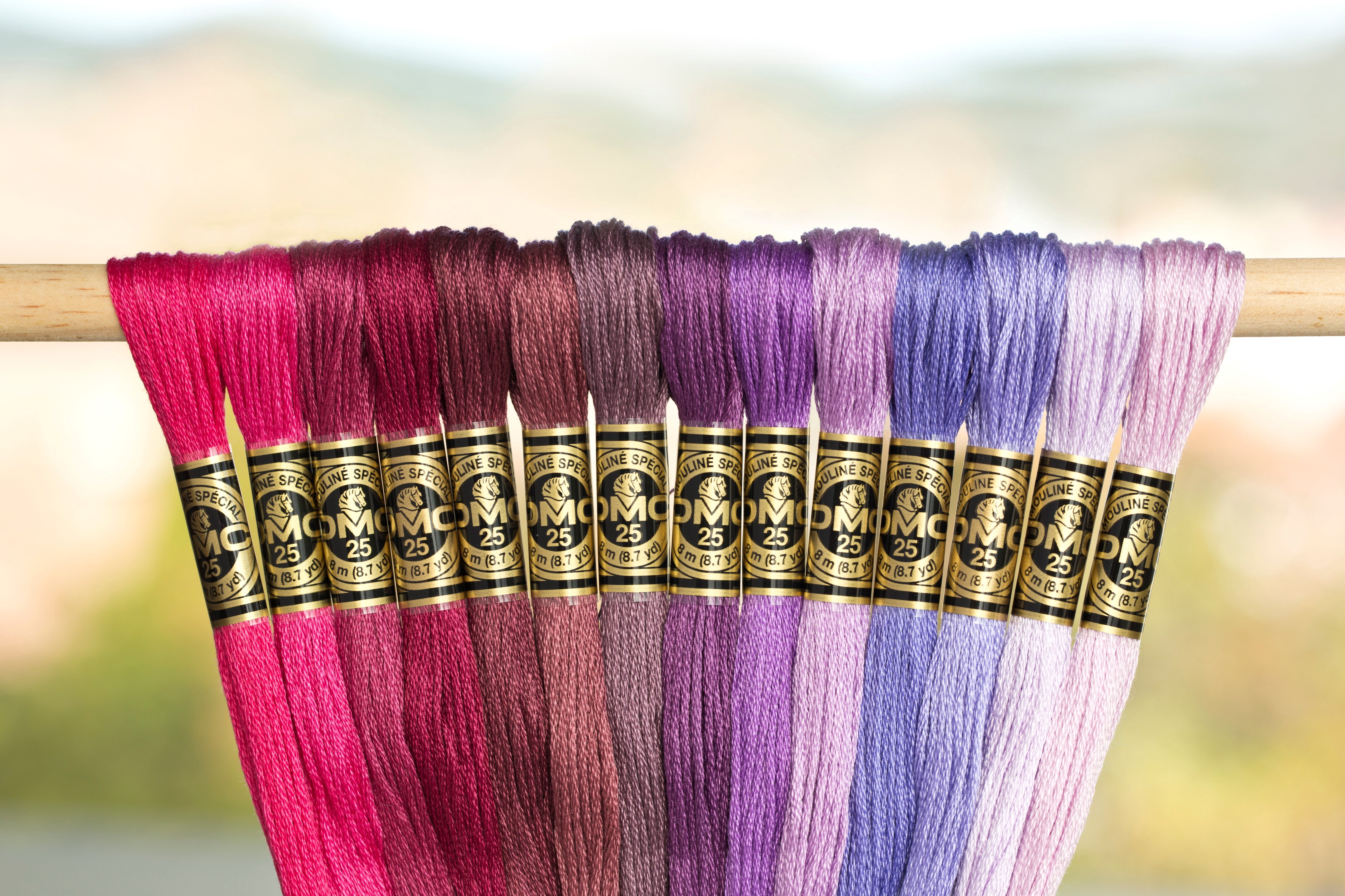 DMC Mouline 117-340 Six-Strand Embroidery Thread, Medium Blue Violet, 8.7-Yards