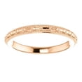 thumbnail image 3 of FB Jewels 14K Rose Gold Vintage-Style Wedding Ring Band Size 7, 3 of 3