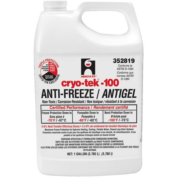 3.78 L Antigel Cryo-Tek pour Système de Chauffage