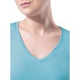 thumbnail image 2 of Athletic Works Women's Active V-Neck T-Shirt with Short Sleeves, 2-Pack, Sizes XS-XXXL, 2 of 11