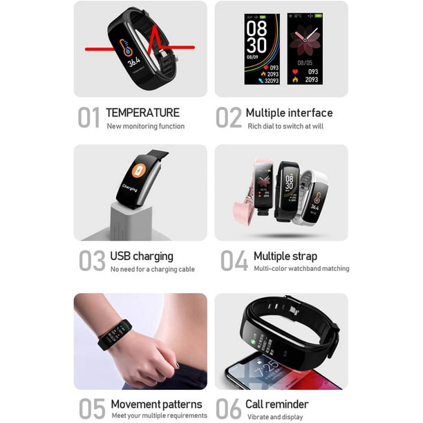 Blood Oxygen SpO2 Heart Rate Monitor Blood Pressure Fitness Activity Tracker with Low O2 Reminder IP67 Waterproof Smart Watch with HRV Sleep Health Monitor Smartwatch for Android iOS Phones Walmart