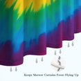 thumbnail image 6 of Colorful Rainbow Tie Dye Spiral Pattern Shower Curtain 84"x72" ,Bathroom Decorative Shower Curtains Set with 12 Hooks,Modern Waterproof Washable Shower Curtain, 6 of 6