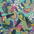 thumbnail image 1 of oneOone Rayon Pink Fabric Leaves Dress Material Fabric Print Fabric By The Yard 56 Inch Wide, 1 of 1