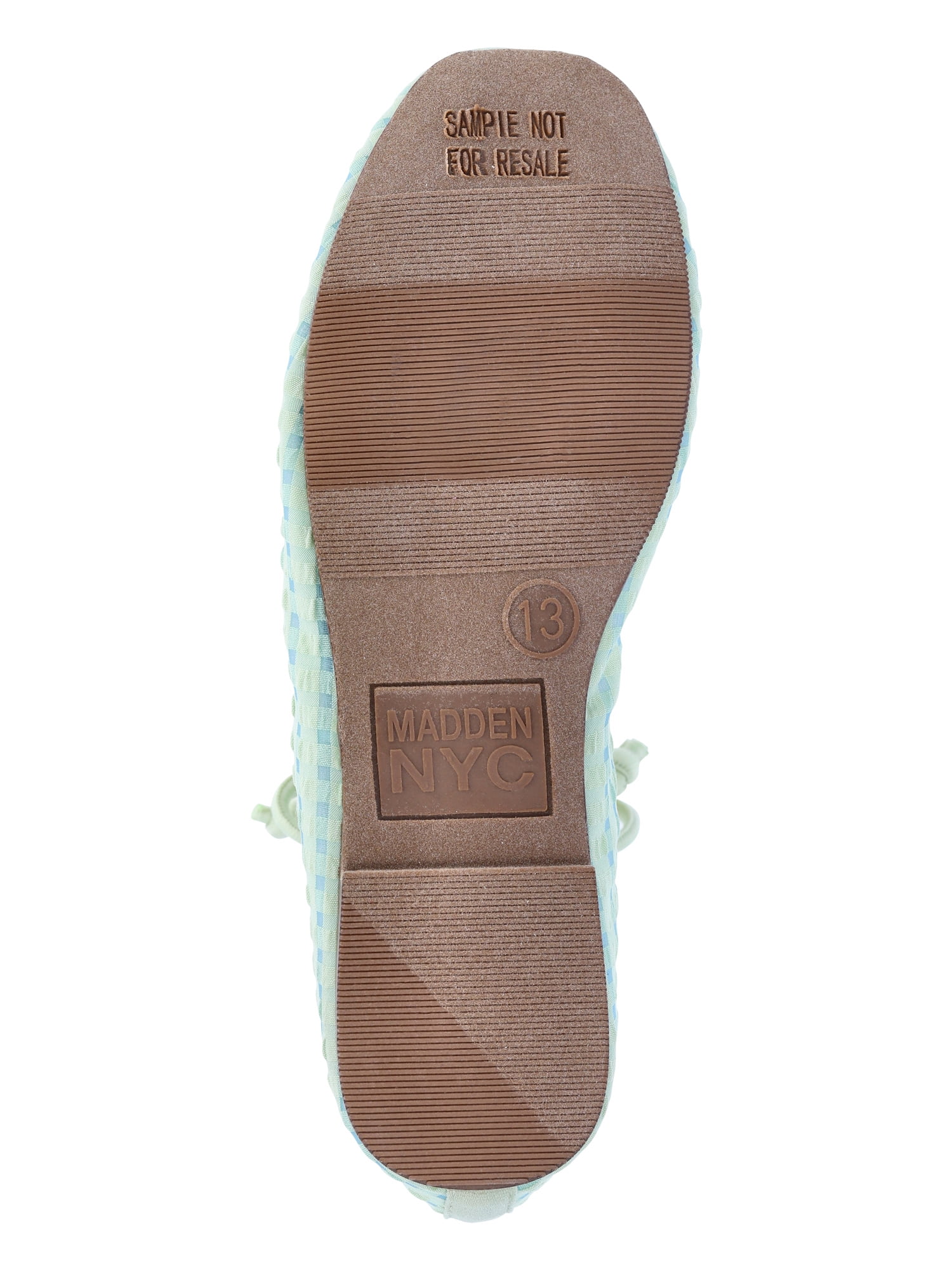 Madden NYC Little and Big Girls' Gingham Mesh Ballet Flats