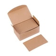 thumbnail image 2 of WRISTBIQUE 100Pcs Double Sided Kraft Paper Memo Pads Chocolate Color for Message Cards and Scrapbook, 2 of 7