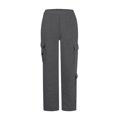 thumbnail image 5 of Cargo Pants Women Wide Leg Sweatpants High Waisted Joggers with Pockets Outdoor Athletic Workout Casual Loose Pants Soft Comfy Lightweight Hilking Jogger Vacation Trousers, 5 of 6
