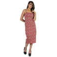thumbnail image 5 of Inkmeso Womens Sexy Spaghetti Strap Dress Printed Bodycon Club Party Midi Dress, 5 of 7