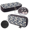 thumbnail image 4 of Lsque Daisy Floral Printed Big Capacity PU Leather Pencil Case Large Pencil Pouch Stationery Pen Bag Pencil Holder for Teen, 4 of 6
