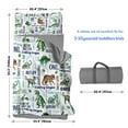 thumbnail image 6 of Kainsy Custom Toddler Nap Mat for Preschool - Personalized Name Kids Nap Mats for Daycare Kindergarten Boys Sleeping Bag with Pillow Blanket Set, Thick Padded Easy Roll Up Green Dino 2, 6 of 9