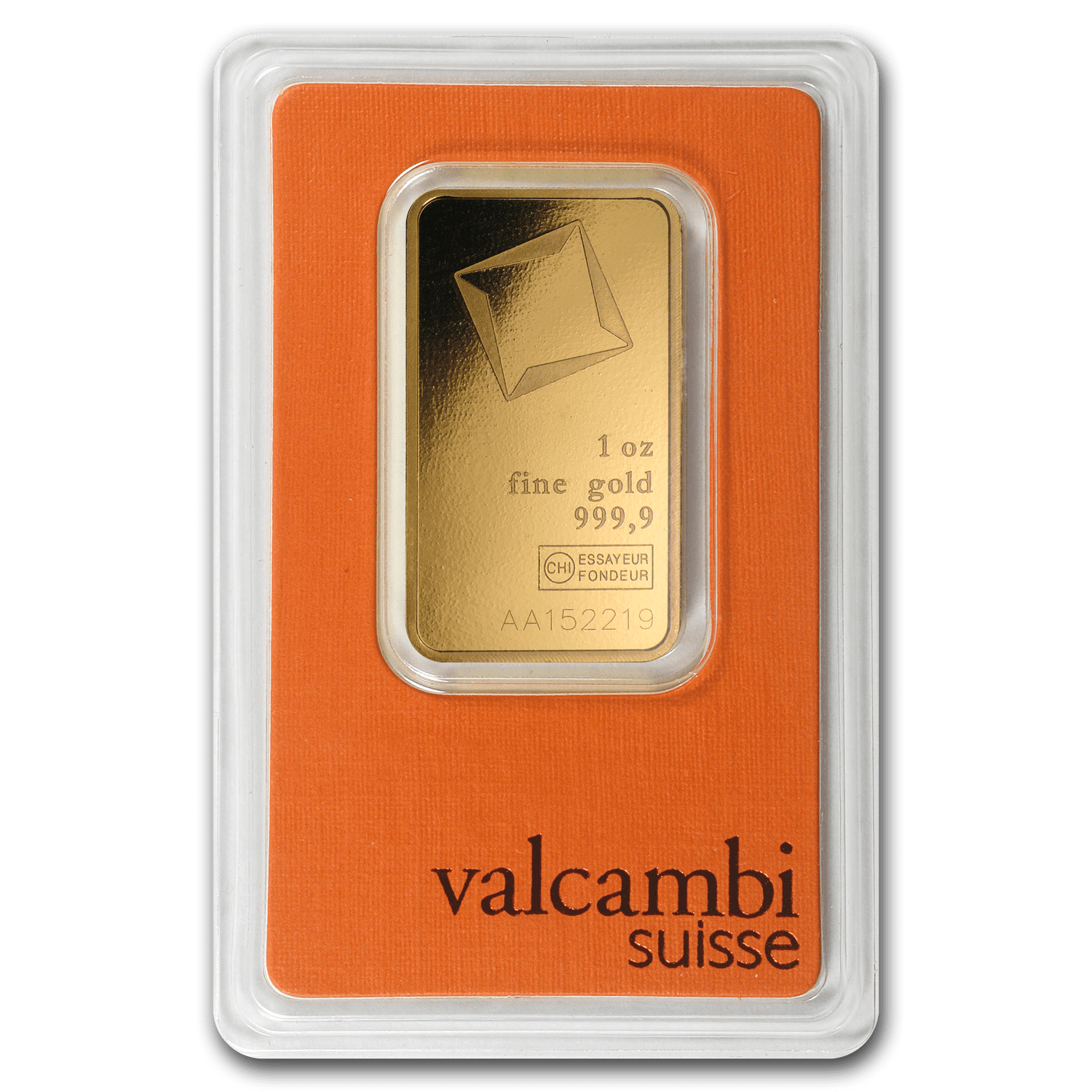 Valcambi Suisse 999.9 Fine in Sealed Assay 100 gram Gold Bar 