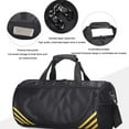 thumbnail image 1 of Gym Bags Large Capacity Polyester Backpack Organizer Compartment Fitness Rucksack Zipper Multifunction Sports Shoulder Bag Silver Small, 1 of 9