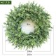 thumbnail image 5 of Corona YXZZWL de eucalipto, 66 cm, con semillas blancas, para puerta principal, 5 of 9