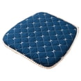 thumbnail image 1 of Cojín de asiento suave antideslizante, cojín de silla extraíble lavable, cojín para silla de cocina con lazos, 1 of 5
