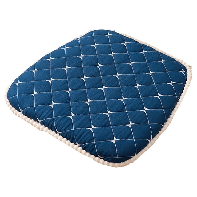 Cojín de asiento suave antideslizante, cojín de silla extraíble lavable, cojín para silla de cocina con lazos