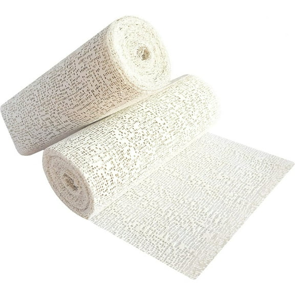 PEACNNG 6" x 11.5' Premium Plaster Cloth Gauze for Hobby Crafts Scenery Molds Mask Art - Plaster Bandages Strips, White Cast Material Tape - Extra Quick Setting (2 Rolls)